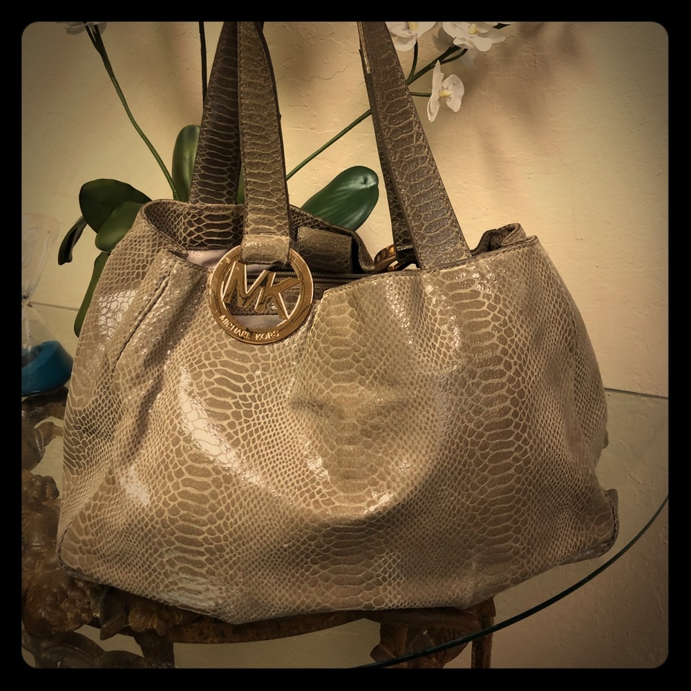 Michael Kors Python Snakeskin Tote - image 1